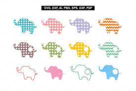 Free Free 214 Stencil Silhouette Baby Elephant Svg SVG PNG EPS DXF File
