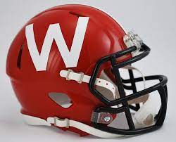 Wisconsin Badgers 2012 Ncaa Mini Speed Football Helmet Red