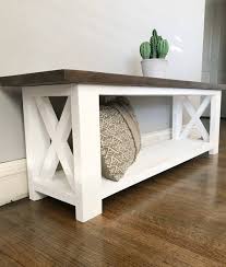 Rustic X Console Entryway Bench Can Be Customized To Your Desired Dimensions As Well As Stain We Offer Diff Diy Furniture Projects Home Diy Furniture Projects