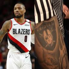 Portland trail blazers point guard damian lillard has had ink on his arms since the days before his nba career, but the tattoos on his body have gradually gained more real estate. Video Damian Lillard Says He Ll Raiders Tattoo If Antonio Brown Is Cut Blacksportsonline