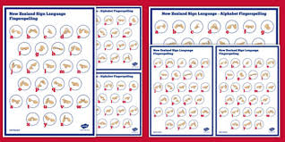 Free New Zealand Sign Language Alphabet Fingerspelling