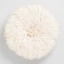 Juju hat feather wall art. Large Ivory Juju Hat Wall Hanging
