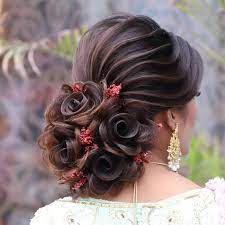 Sweet Elegant Bridal Bun Hairstyles Ideas Indian Fashion Ideas Indian Fashion Ideas Bun Hairstyles For Long Hair Long Bridal Hair Bridal Hair Buns