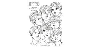 Maybe you would like to learn more about one of these? Amazon Com Bts Advanced Fan Art Illustrations For Coloring 9781721744329 Wong Queenie Books
