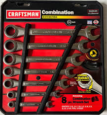 NOS Craftsman Ratcheting Wrench SAE 7 Piece Set Made in USA 5/16", 3/8",  1/2”, 9/16”, 5/8”, 11/16”, 3/4” PLEASE NOTE 7/16" IS NOT INCLUDED. WHEN I  PURCHASED THESE IT WAS NOT WITH THE PACKAGE!