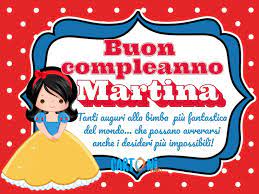 Buon Compleanno Martina Cartoni Animati