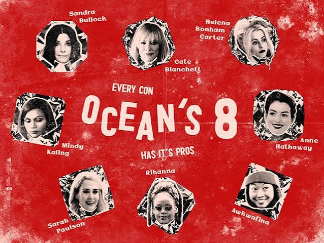 Ocean's Eight by Beth Morris - Home of the Alternative Movie Poster -AMP-