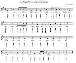 Tutorial for beginner piano players. We Wish You A Merry Christmas Tin Whistle And Piano Letter Notes Irish Folk Songs