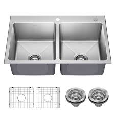 Double Bowl Stainless Steel Sink
