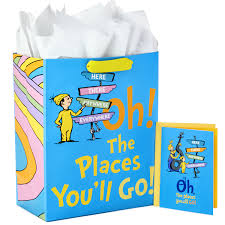I can't answer that for you because i think it all depends on the approach you take and if your approach will be a meaningful and. Hallmark Large Dr Seuss Graduation Gift Bag With Tissue Paper And Graduation Card Oh The Places You Ll Go Walmart Com Walmart Com