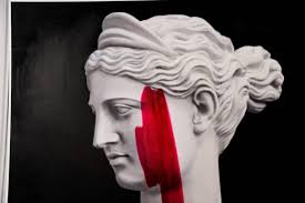 2010's Figural Painting Showing an Antiques Bust For Sale at 1stDibs