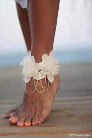 Barefoot Sandaal Bloemen Verward Op Ketting Strand Bruiloft Etsy Beach Wedding Sandals Barefoot Beach Wedding Sandals Beach Wedding Shoes