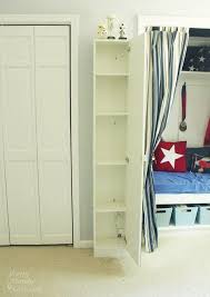 Securing An Ikea Lillangen Mirrored Cabinet To The Wall With An Outlet Cutout Pretty Handy Girl In 2020 Mirror Cabinets Ikea Ikea Diy