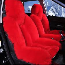 2 Seats Girly Fur Seat Covers Custom Car Stickers Cute Car Accessories Seat Covers
