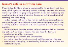 six steps to optimal nutrition care american nurse today