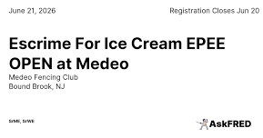 Escrime For Ice Cream EPEE OPEN at Medeo