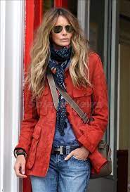 Cool Elle Fashion Red Leather Jacket Outfits