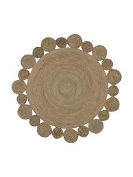 Jute ist ein natürlich festes material, das sich weich anfühlt und dennoch langlebig und pflegeleicht ist. Runder Jute Teppich Niago Im Boho Style Handgefertigt Westwingnow