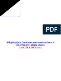 If you fail, then bless your heart. Shipping Quiz Questions And Answers General Knowledge Multiple Choice Pdf Pdf Multiple Choice Quiz