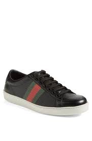 Gucci Brooklyn Perforated Sneaker Men Nordstrom Gucci Mens Sneakers Sneakers Men Gucci Shoes