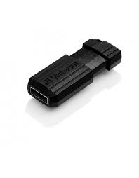Retractable usb connector eliminates the inconvenience of caps Cle Usb Pinstripe Noire 16 Gb Verbatim