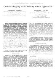 View the mall directory and map at meadows mall to find your favorite stores. Pdf Generic Shopping Mall Directory Mobile Application