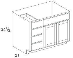 Vbl42 Vanity Combo Cabinet York Grey Stain Kitchen Cabinets
