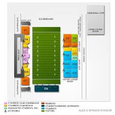 Alex G Spanos Stadium 2019 Seating Chart