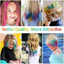 Also remember that some of these more natural hair dyes may last longer. Buy Maydear Temporary Hair Chalk Comb Non Toxic Washable Hair Color Comb For Hair Dye Safe For Kids For Party Cosplay Diy 6 Colors Online In Turkey B071j1ltdh