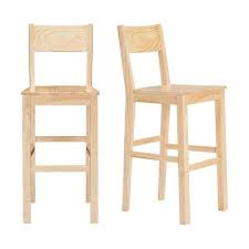Stylewell Lincoln Unfinished Wood Counter Stool With Square Back Set Of 2 20 32 In W X 38 61 In H Dc 2006 Ctr Na The Home Depot In 2020 Wood Bar Stools Bar Stools Wood Counter Stools