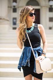 How To Wear A Bodycon Dress Without Looking Too Riske Tank Dresses Outfit Bodycon Dress Casual Black Tank Dress Outfit