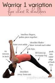 This Warrior 1 Variation Is Great For The Shoulders And Chest Teaching Yoga How To Do Yoga Yoga Moves