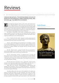 It was used not only for structural . Pdf Clemente Marconi Ed The Oxford Handbook Of Greek And Roman Art And Architecture