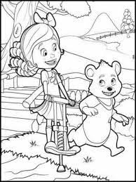 Drawing of goldie and bear coloring pages and other the cartoon characters for coloring and print. Coloring Book Goldie And Bear 4