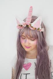 Ein einfaches und schnelles diy, mit dem selbstgemachte kostüme. Last Minute Halloween Karneval Kostum Einhorn Haarreif Trytrytry