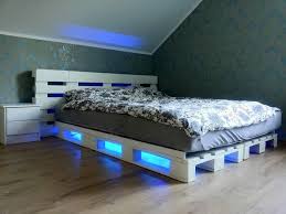 Pallet Bedroom Furniture Ideas Pallet Furniture Bedroom Diy Pallet Bed Pallet Bed With Lights