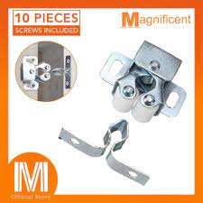 Cabinet door double roller catch ball latch with prong hardware silver tone 5pcs. Double Roller Catch Latch For Cabinet Door 10 Pcs Lazada Ph