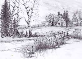How To Draw A Beautiful Scenery In Pencil Step By Step Pencil Drawing Techniques Freekarma4u How to draw a house scenery for kids. step by step pencil drawing techniques