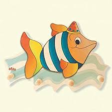 Dida Porte Manteaux Enfant Poisson Porte Manteau Mural En Bois Pour Chambres D Enfant Et Bebe Ave Porte Manteau Enfant Porte Manteau Mural Porte Manteaux
