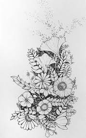 1000 Ideas About Flower Drawings On Pinterest Beautiful Flower Flower Drawing Floral Drawing Flower Art