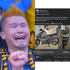 Penyokong kuat Harimau Malaya rambut ala-ala Goku Dragon Ball iaitu saudara Derrick  Gan dari Melaka sanggup menjual Motorsikal kesayangannya demi mencari dana  menuju Ke Qatar bagi menyaksikan Perlawanan Harimau Malaya disaingan Piala