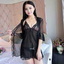 Terima pesanan dengan aman atau uang anda akan kami kembalikan. Baju Tidur Lingerie Wanita Hitam Sexy Seksi Transparan Lse8346 Shopee Indonesia