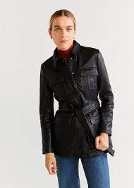 Pocket Leather Jacket Women Mango United Kingdom Leather Jackets Women Leather Jacket Leather Jacket Style