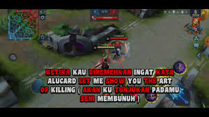 Build alucard tersakit dari top global cold auto savage 2020. Story Wa Kata Kata Alucard Hero Mobile Legends Youtube