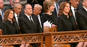Kamala Harris Wears Symbolic Black Pearls for Jimmy Carter's Funeral