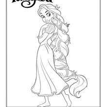 Dibujo Rapunzel Para Colorear