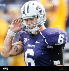 Kansas State quarterback Grant Gregory closes his eyes as the final seconds  tick off the clock in their game against Missouri. Missouri defeated Kansas  State, 38-12 in Manhattan, Kansas, Saturday, November 14,