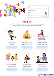 pang uri introduction worksheets and 500 examples