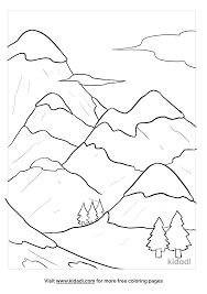 Try adding some white paint to make your mountain snowcapped. Snow Covered Mountains Coloring Pages Free Mountains Coloring Pages Kidadl