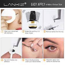 With the help of these eyebrow extensions, a persons' look emerges fake eyelashes are one of the ways to make the eyes look beautiful and attractive. Amazon Com Home Pro Diy Lash Extension Kit For Home Use Lankiz Luxury Eyelash Extensions System For Self Application Pack Of Individual Lashes Sensitive Eyelash Extension Glue Lash Tweezer Lash